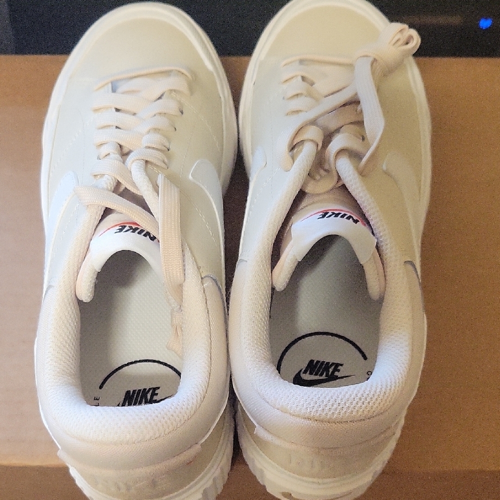 Nike Women's Sneakers in Cream and White